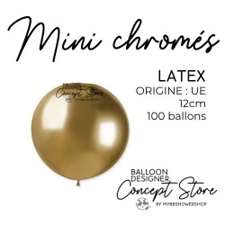 Mini ballons chromés