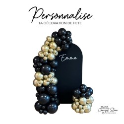 Formule déco personnalisée Ballons + Personnalisation 3D + Location Backdrop – Balloon Designer Concept Store