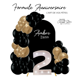Formule déco personnalisée Ballons + Personnalisation 3D + Location Backdrop – Balloon Designer Concept Store