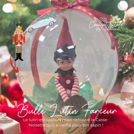 Cadeau Ballon Bulle de Noël Personnalisée