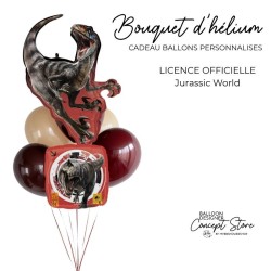 Bouquet de ballons Jurassic World – Ballons dinosaures biodégradables & aluminium