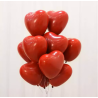 Bouquet Hélium Saint-Valentin – 10 Ballons Cœur Rouge Latex Biodégradable