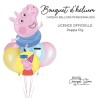 Bouquet de ballons Peppa Pig – Ballons pastel biodégradables & aluminium enfant
