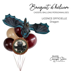 Bouquet de ballons Dragon – Ballons fantasy biodégradables & aluminium