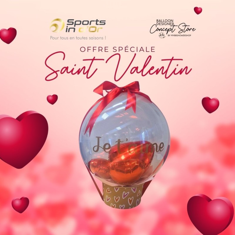 Ballon Cadeau Saint-Valentin – Offre Duo