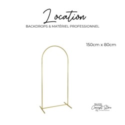 Location arche backdrop tissu 150 x 80 cm – Retrait en concept store