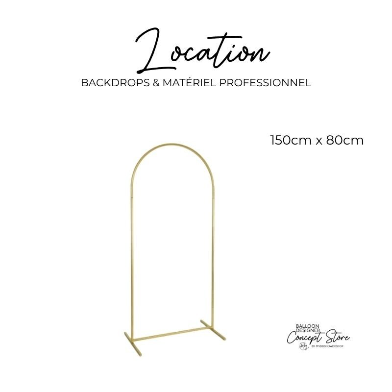 Location arche backdrop tissu 150 x 80 cm – Retrait en concept store Location arche backdrop tissu 150 x 80 cm – Retrait en concept store