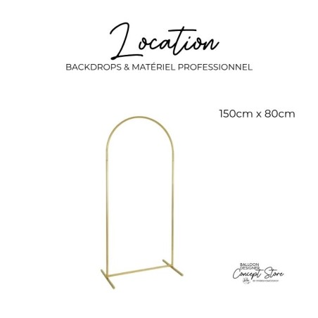 Location arche backdrop tissu 150 x 80 cm – Retrait en concept store