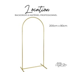 Location arche backdrop tissu 200x 80 cm – Retrait en concept store