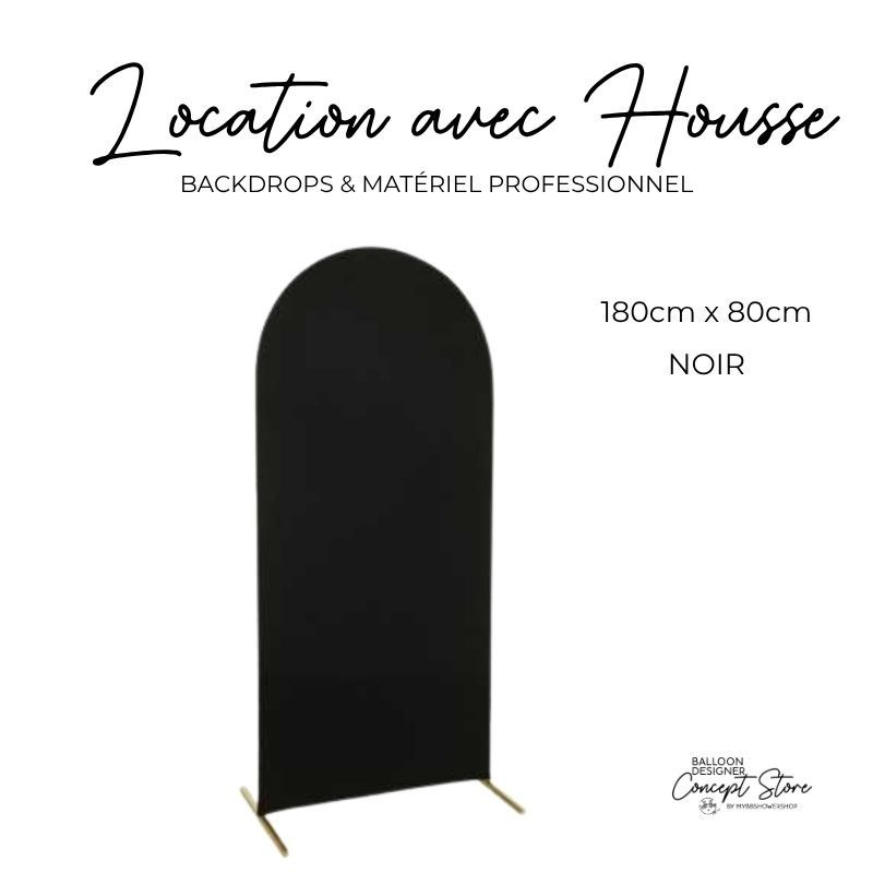 Location arche backdrop 180 x 80 cm avec housse noire – Retrait Concept Store Location arche backdrop 180 x 80 cm avec housse noire – Retrait Concept Store